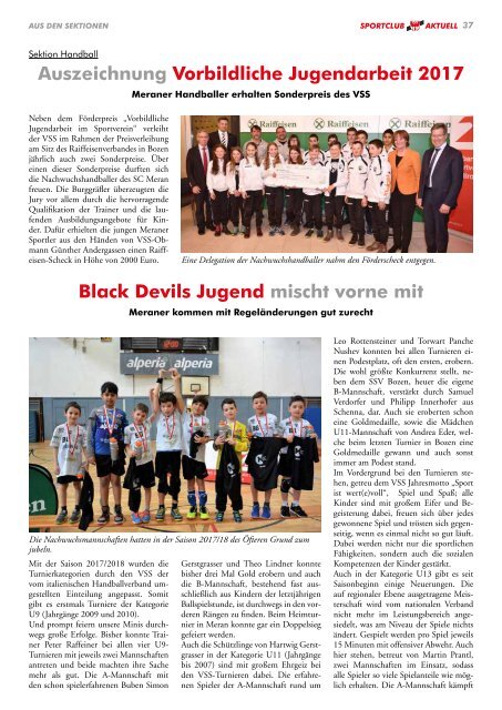 Sportclub Aktuell - Ausgabe Mai 2018