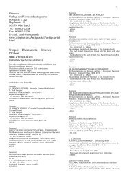 Bibliographie der Sammlung Klaus Geus, Oberhaid - bei Utopica