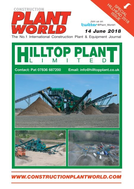 Construction Plant World 14th June 2018 Construction Plant World 14th June 2018
