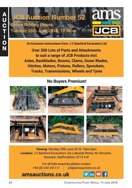 Construction Plant World 14th June 2018