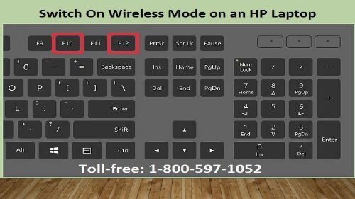 1-800-597-1052 How To Switch On Wireless Mode on an HP Laptop?