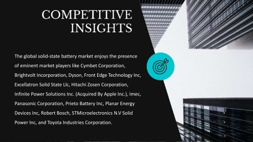 Solid State Battery Market Sample Report PDF