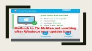 18005837461 | Fix McAfee not working after Windows 10, 7 update issue