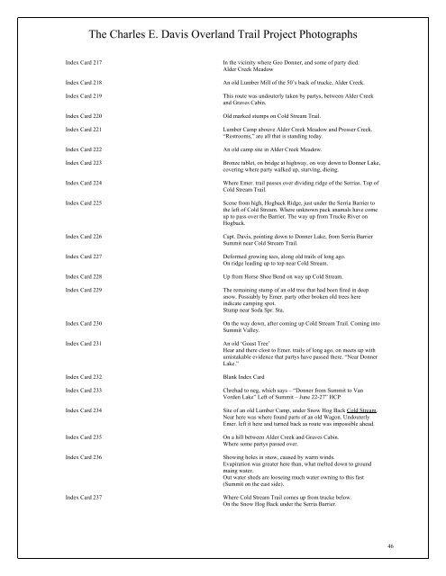 Researcher's Guide to Sutter's Fort's Collections of Donner Party ...