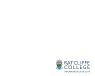 Ratcliffe College - Prospectus Information Booklet