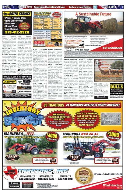 American Classifieds/Thrifty Nickel June 14th Edition Bryan/College Station