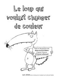 Le loup qui voulait changer de couleur