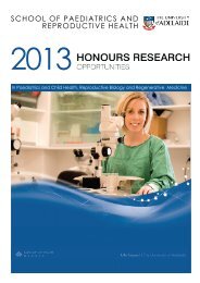 Honours Project Book - Faculty of Health Sciences - University of ...