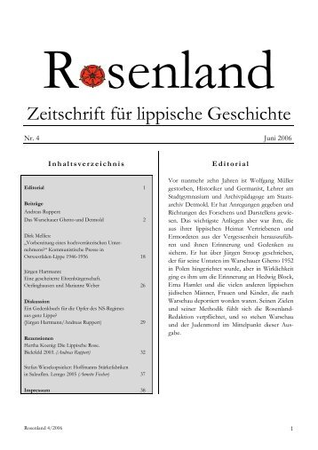 Ausgabe 4 / 2006 - Rosenland Lippe