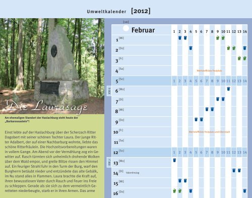 Umweltkalender 2012 - Stadt Weingarten