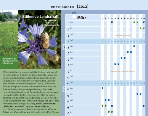 Umweltkalender 2012 - Stadt Weingarten