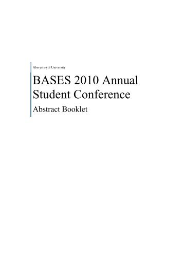 BASES Student Conference 2010