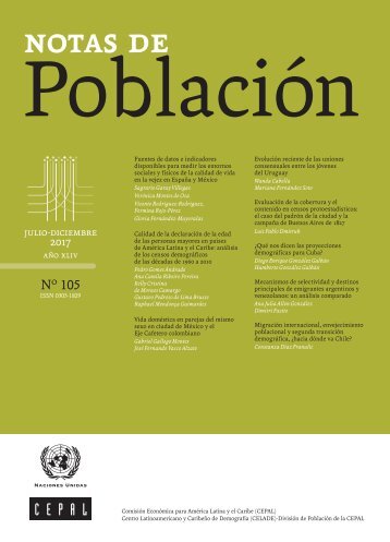 Notas de Población N° 105