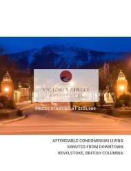 VICTORIA STREET PROPERTIES, Revelstoke, BC REAL ESTATE MAGAZINE