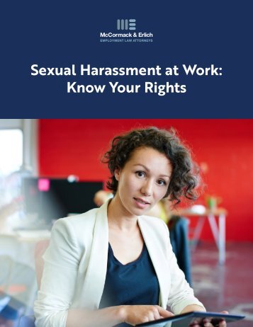 Sexual Harassment at Work: Know Your Rights.