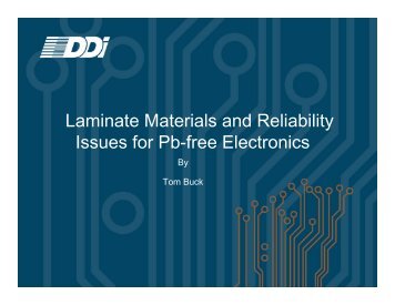 Laminate Materials and Reliability Issues for Pb-free ... - SMTA