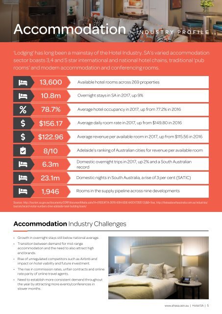 AHA Hotel Industry Facts Brochure