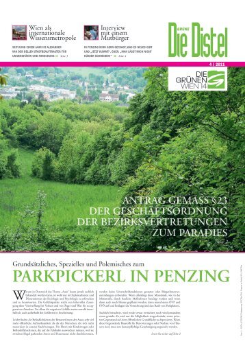 PARKPICKERL IN PENZING - Die Grünen Penzing