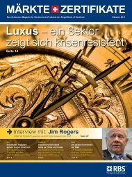 Markte Zertifikate The Royal Bank Of Scotland Plc