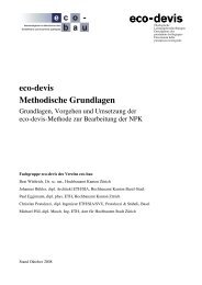 eco-devis Methodische Grundlagen - Eco-Bau