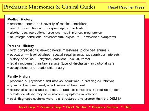 Mnemonics