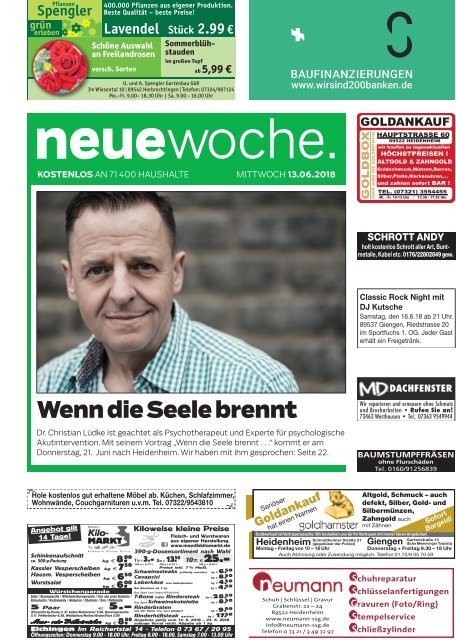 14.06.2018 Neue Woche