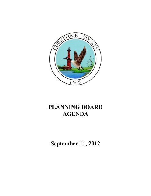 Currituck County Planning Board Agenda