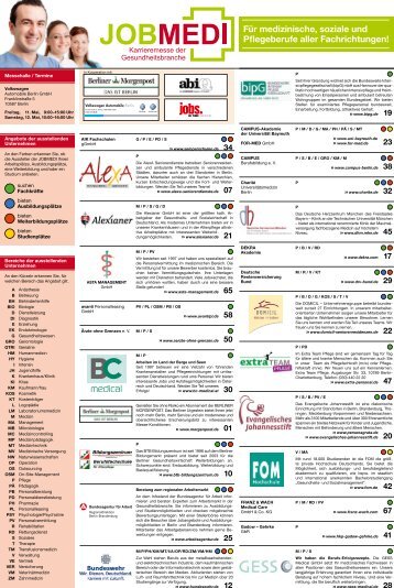 Für medizinische, soziale und Pflegeberufe aller ... - Jobmedi