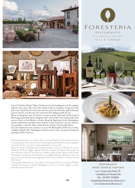 Toscana & Chianti Summer 2018