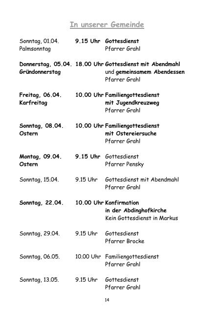 Der neue Markus - Markusgemeinde-Paderborn