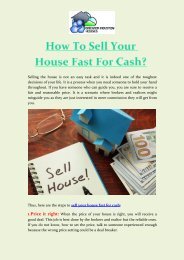 How To Sell Your House Fast For Cash