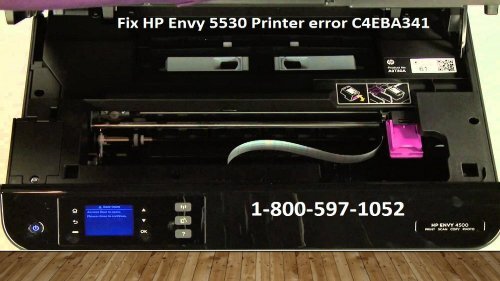 Call 1-800-597-1052 Fix HP Envy 5530 Printer error Code C4EBA341