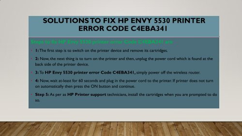 Call 1-800-597-1052 Fix HP Envy 5530 Printer error Code C4EBA341