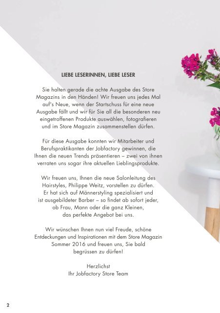 Store Magazin Sommer 2016