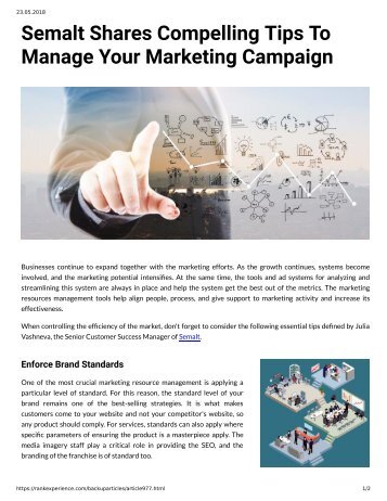 977 - Semalt Shares Compelling Tips to Manage Your Marketing Campaign