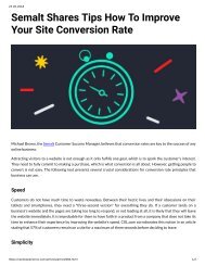 984 - Semalt Shares Tips How to Imporve Your Site Conversion Rate