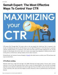 989 Semalt Expert The Most Effective Ways to Control Your CTR