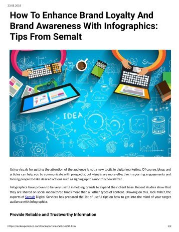 994 How to Enhance Brand Loyalty and Brand Awareness with Inforgraphics - Tips from Semalt