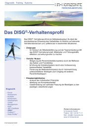 Das DISG®-Verhaltensprofil - HR Horizonte