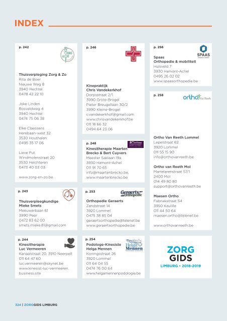 Zorggids Limburg 2018-2019