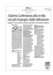 RASSEGNA  STAMA SALERNO LETTERATURA  2018