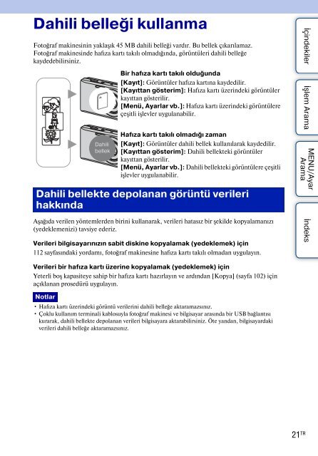 Sony DSC-W350D - DSC-W350D Consignes d&rsquo;utilisation Turc