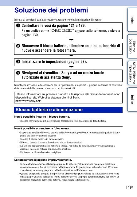 Sony DSC-W350D - DSC-W350D Consignes d&rsquo;utilisation Italien