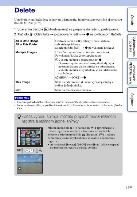 Sony DSC-W350D - DSC-W350D Guide pratique Slovaque