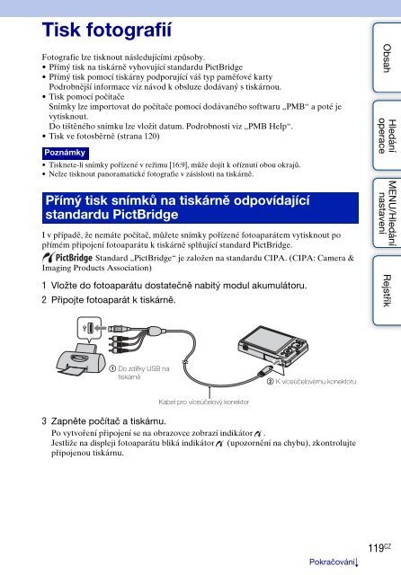 Sony DSC-W350D - DSC-W350D Guide pratique Tch&egrave;que