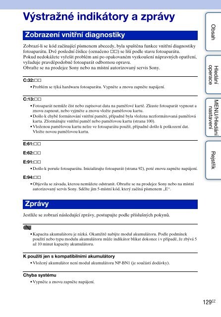 Sony DSC-W350D - DSC-W350D Guide pratique Tch&egrave;que