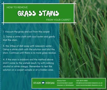 How to remove grass stains from your carpet