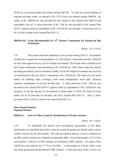 Writeup AP 2011-12 - Punjab State Planning Board