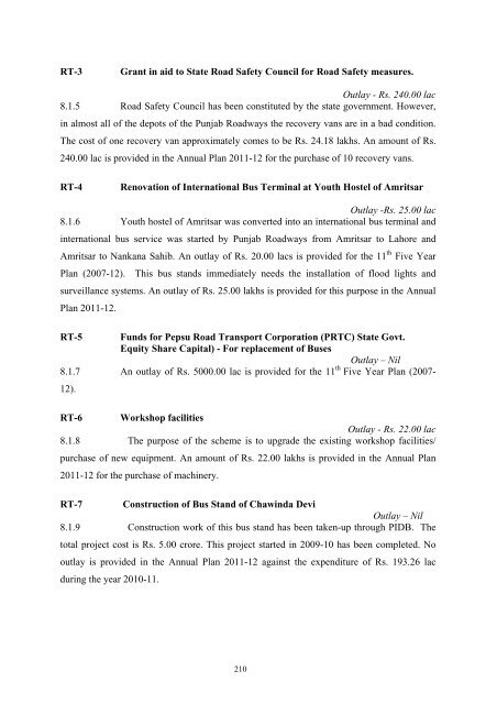 Writeup AP 2011-12 - Punjab State Planning Board