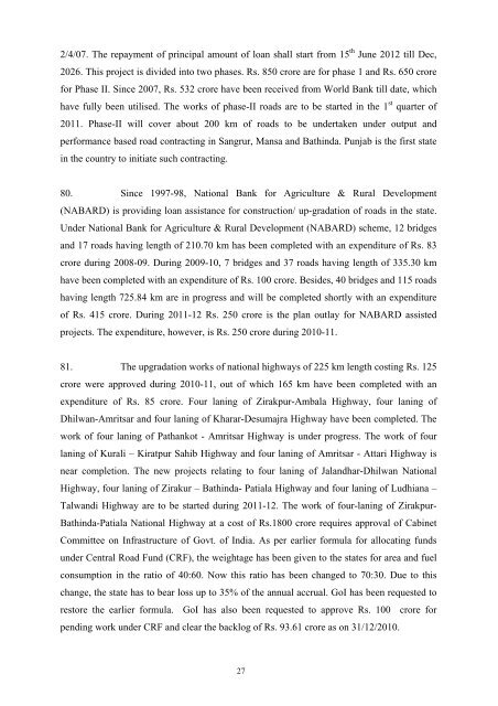 Writeup AP 2011-12 - Punjab State Planning Board